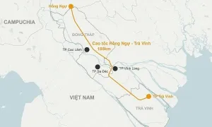 Đồng Tháp đề xuất sớm đầu tư cao tốc Hồng Ngự - Trà Vinh